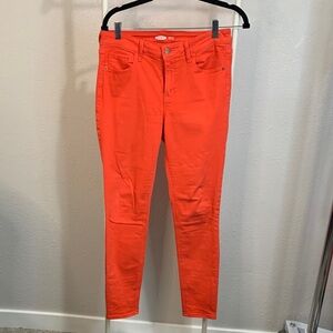 Old Navy Bright Orange Women's Skinny Jeans